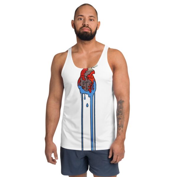 Upsilon Branded Heart Unisex Tank Top