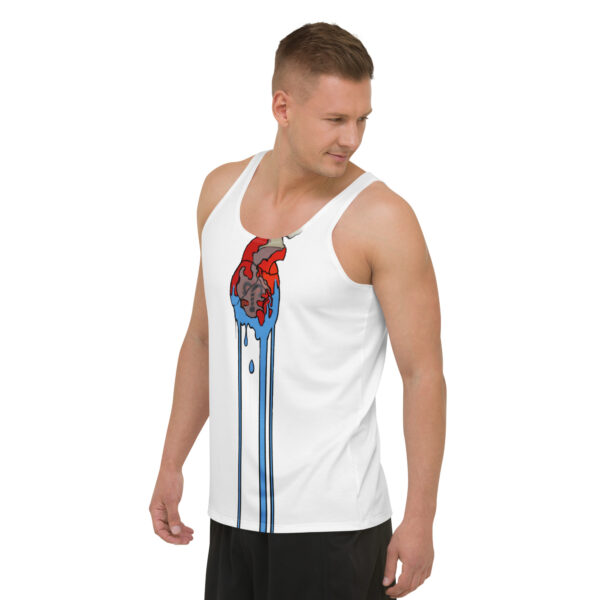 Upsilon Branded Heart Unisex Tank Top - Image 3