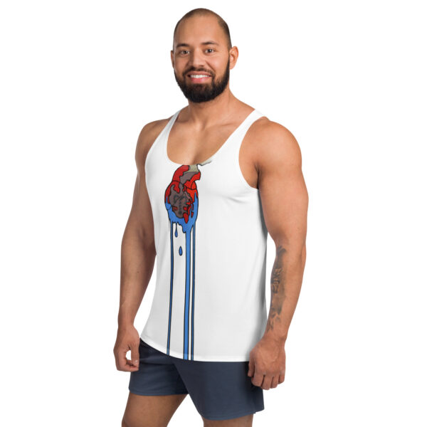 Upsilon Branded Heart Unisex Tank Top - Image 4