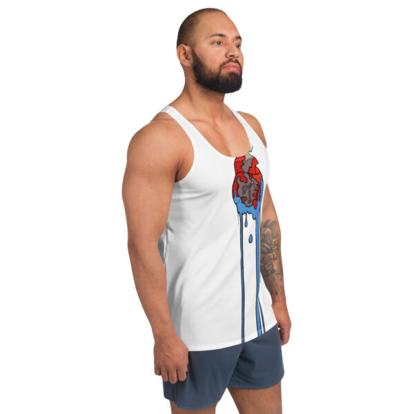 Upsilon Branded Heart Unisex Tank Top - Image 5
